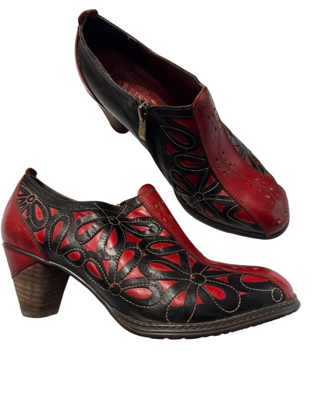 LArtiste By Spring Step Arabella Leather Ankle Booties